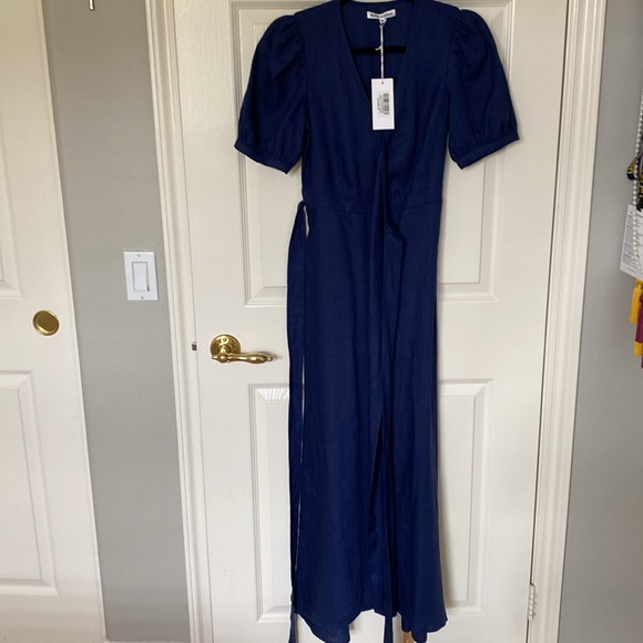 chinese dress ladies White Linen Maxi Dress A-Line